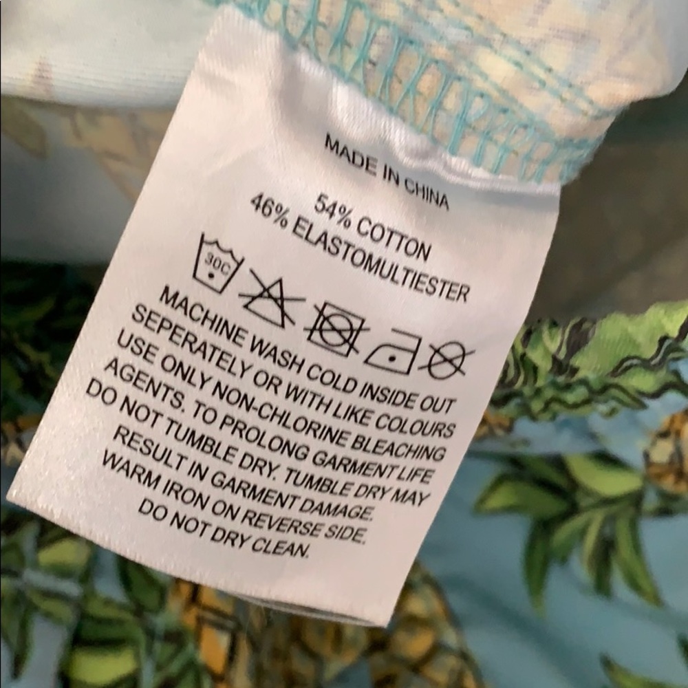 BARNEY COOLS BLUE GREEN PINEAPPLE SWIM SHORTS - Picture 7 of 7